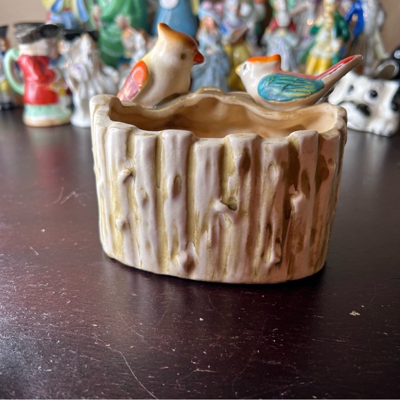 Vintage 1940's Made in Occupied Japan Bird & Flower Planter, Plant Lover, Hosuep - Picture 8 of 8